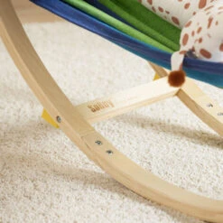 SoBuy Sedia A Dondolo Bambini,Lettino Prendisole Per Bambini, Con Dispositivi Di Sicurezza,KMB16-J -Cameretta Per Bambini 10404176 3