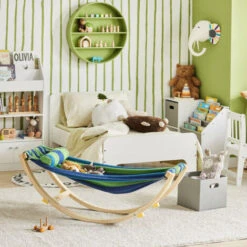 SoBuy Sedia A Dondolo Bambini,Lettino Prendisole Per Bambini, Con Dispositivi Di Sicurezza,KMB16-J -Cameretta Per Bambini 10404176 5