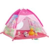 Relaxdays Tenda Gioco Per Bambini Castello Fate Per Bambine Casetta Bimbi Interni & Esterni HLP 90x118x115 Cm Fucsia -Cameretta Per Bambini 10723982 1