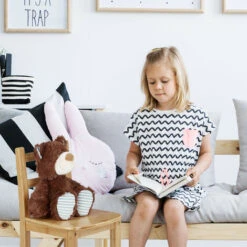 Relaxdays Sedia Per Bambini RUSTICO, Bambù, Cameretta, Bimbi E Bimbe, HxLxP 50x28,5x28 Cm, Marrone -Cameretta Per Bambini 11944162 3