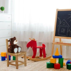 Relaxdays Sedia Per Bambini RUSTICO, Bambù, Cameretta, Bimbi E Bimbe, HxLxP 50x28,5x28 Cm, Marrone -Cameretta Per Bambini 11944162 5