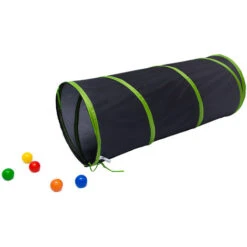 LittleTom Tenda Giocattolo Per Palline 100x100x90cm Con Tunnel Pop-up Blu -Cameretta Per Bambini 12736934 4
