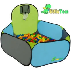 LittleTom Piscina Di Palline 120x100cm Con Canestro Per Giocare A Basketball Blu -Cameretta Per Bambini 12737000 3