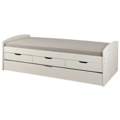 Links Letto Doppio Rieka 3 Cassetti In Massello Di Pino 98x205x63h - Inter Link