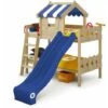 Wickey Letti Per Bambini, Letto A Soppalco CrAzY Circus Con Scivolo Culla 90 X 200 Cm, Letto A Castello - Blu -Cameretta Per Bambini 14835466 1