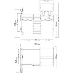 Wickey Letti Per Bambini, Letto A Soppalco CrAzY Jelly - Teleone Culla 90 X 200 Cm, Letto A Castello - Verde Mela -Cameretta Per Bambini 14835523 5