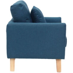 Poltrona Scandinava Bambino Sfoderabile In Tessuto Blu Anatra BABY OSLO -Cameretta Per Bambini 15072906 4