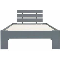 Giroletto Grigio In Legno Massello Di Pino 100x200 Cm VidaXL 10 Giroletto Grigio In Legno Massello Di Pino 100x200 Cm VidaXL -Cameretta Per Bambini 15561753 4