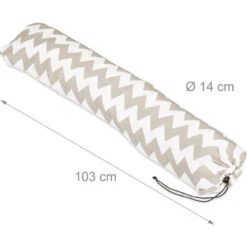 Relaxdays Tenda Giocattolo Per Bambini, Con Fondo, Con Borsa Per Il Trasporto, HxLxP 160 X 115 X 115 Cm, Bianca/grigia -Cameretta Per Bambini 16606600 5