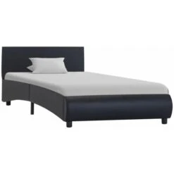 Giroletto Con LED Nero In Similpelle 90x200 Cm VidaXL