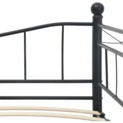 Giroletto Nero In Acciaio 180x200/90x200 Cm VidaXL 11 Giroletto Nero In Acciaio 180x200/90x200 Cm VidaXL -Cameretta Per Bambini 17428394 5