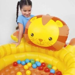 Piscina Di Palline Gonfiabile Per Bambini León Con 50 Palline Colorate Bestway 111x98x61,5 Cm -Cameretta Per Bambini 17987525 5
