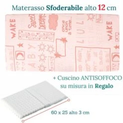 EVERGREENWEB - Materasso Lettino O Culla 70x160 Per Bambini Alto 12 Cm + Cuscino ANTISOFFOCO Su Misura GRATIS Con Fodera In Cotone Naturale, Rivestimento Sfoderabile Anallergico Lavabile MINNY 11 EVERGREENWEB - Materasso Lettino O Culla 70x160 Per Bambini Alto 12 Cm + Cuscino ANTISOFFOCO Su Misura GRATIS Con Fodera In Cotone Naturale, Rivestimento Sfoderabile Anallergico Lavabile MINNY -Cameretta Per Bambini 18126454 5
