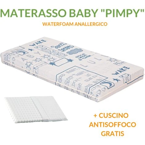 EVERGREENWEB - Materasso Lettino O Culla 70x140 Per Bambini Alto 12 Cm + Cuscino ANTISOFFOCO Su Misura GRATIS Fodera In Cotone Naturale, Rivestimento Sfoderabile Anallergico Lavabile PIMPY 3 EVERGREENWEB - Materasso Lettino O Culla 70x140 Per Bambini Alto 12 Cm + Cuscino ANTISOFFOCO Su Misura GRATIS Fodera In Cotone Naturale, Rivestimento Sfoderabile Anallergico Lavabile PIMPY