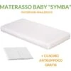 EVERGREENWEB - Materasso Lettino O Culla 70x140 Per Bambini Alto 12 Cm + Cuscino ANTISOFFOCO Su Misura GRATIS Con Fodera In Cotone Naturale, Rivestimento Sfoderabile Anallergico Lavabile SYMBA -Cameretta Per Bambini 18126465 1