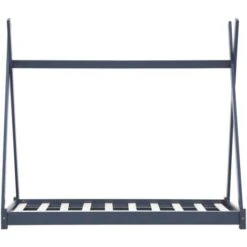 Giroletto Per Bambini Grigio In Legno Massello Di Pino 80x160cm VidaXL -Cameretta Per Bambini 18761068 4