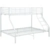 Letto A Castello Bianco In Metallo 140x200 Cm/90x200 Cm VidaXL -Cameretta Per Bambini 18764847 1
