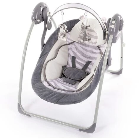 B-Portable Dondolino Neonati E Riduttore White Tiger Grigio Bo Jungle 4 B-Portable Dondolino Neonati E Riduttore White Tiger Grigio Bo Jungle - immagine 2