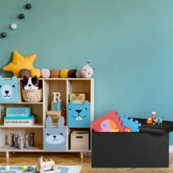 Relaxdays Panca Con Contenitore, In Similpelle, Pieghevole, Imbottito, Per Corridoio, HxLxP: 37,5x76,5x38,5 Cm, Bianco -Cameretta Per Bambini 22878098 5