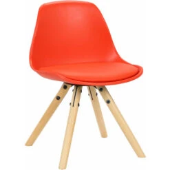 Sedia Bambino Nakoni In Plastica Rosso