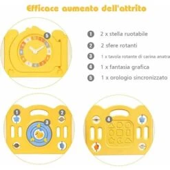 COSTWAY Box Recinto Per Bambini Da Giocare, Pieghevole Con 14 Pannelli, Con Porta E Giochi Multipli (160 X 169 X 67 Cm) -Cameretta Per Bambini 23251196 4