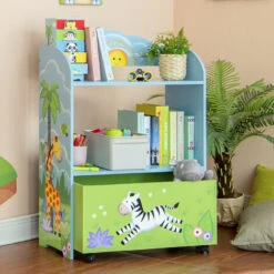 Fantasy Campi Assolati Safari Giocattolo Organizer Con Rolling Storage Box TD-13219A -Cameretta Per Bambini 23510889 4