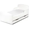 Letto Per Bambini In Legno Con Cassetto E Materasso Dimensioni:140x70 Colore Bianco -Cameretta Per Bambini 23694552 1