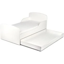 Letto Per Bambini In Legno Con Cassetto E Materasso Dimensioni:140x70 Colore Bianco 8 Letto Per Bambini In Legno Con Cassetto E Materasso Dimensioni:140x70 Colore Bianco -Cameretta Per Bambini 23694552 2