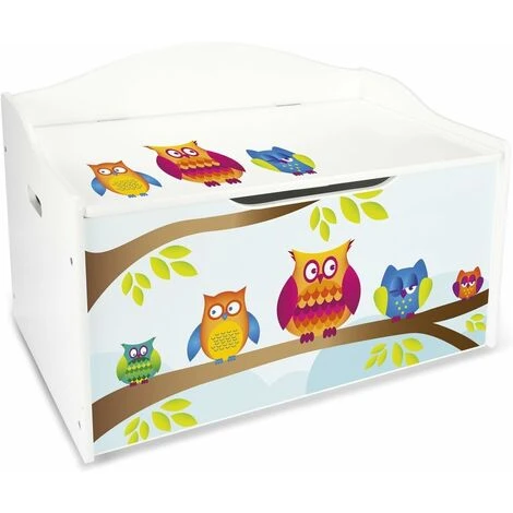 Contenitore Porta Giochi XL. Motivo: Gufi 3 Contenitore Porta Giochi XL. Motivo: Gufi