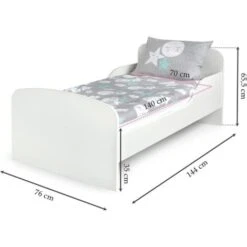 Letto Per Bambini In Legno Con Materasso 140x70 Motivo: Unicorno 8 Letto Per Bambini In Legno Con Materasso 140x70 Motivo: Unicorno -Cameretta Per Bambini 23694657 3