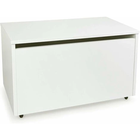 Contenitore Portagiochi In Legno Bianco Su Ruote 3 Contenitore Portagiochi In Legno Bianco Su Ruote