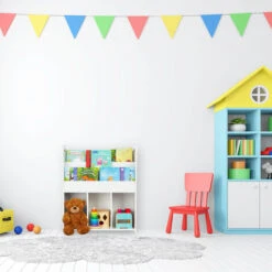 Relaxdays Scaffale Porta Giochi, Libri E Giocattoli, Bimbe E Bimbi, Immagine Sirena, Organizer, PB, 75x62x29 Cm, Bianco -Cameretta Per Bambini 23699207 5