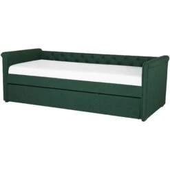 Divano Letto Estraibile Tessuto Verde Scuro Rete A Doghe 80 X 200 Cm Libourne 10 Divano Letto Estraibile Tessuto Verde Scuro Rete A Doghe 80 X 200 Cm Libourne -Cameretta Per Bambini 23970873 4
