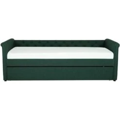 Divano Letto Estraibile Tessuto Verde Scuro Rete A Doghe 80 X 200 Cm Libourne 11 Divano Letto Estraibile Tessuto Verde Scuro Rete A Doghe 80 X 200 Cm Libourne -Cameretta Per Bambini 23970873 5