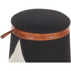 Pouf Per Bambini Poggiapiedi Imbottito Con Contenitore Bianco Apache -Cameretta Per Bambini 24160618 5