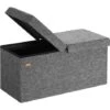 Cassapanca Con Coperchio Baule Ripiegabile Box Per Giochi Poggiapiedi Contenitore L - Grigio Scuro -Cameretta Per Bambini 24528871 1