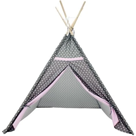 Tenda Bambini Indiani Giocattolo In Poliestere Motivo Stelle 115 X 115 X 160 Cm 4 Tenda Bambini Indiani Giocattolo In Poliestere Motivo Stelle 115 X 115 X 160 Cm - immagine 2