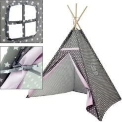 Tenda Bambini Indiani Giocattolo In Poliestere Motivo Stelle 115 X 115 X 160 Cm 9 Tenda Bambini Indiani Giocattolo In Poliestere Motivo Stelle 115 X 115 X 160 Cm -Cameretta Per Bambini 25941262 3