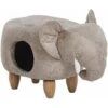 Pouf Contenitore Per Bambini In Tessuto Effetto Pelle Grigio Gambe Legno Jumbo 2 Pouf Contenitore Per Bambini In Tessuto Effetto Pelle Grigio Gambe Legno Jumbo -Cameretta Per Bambini 25981969 1
