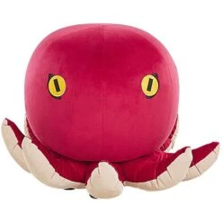 Pouf Per Bambini In Velluto Rosso A Forma Di Animaletto Marino Octopus -Cameretta Per Bambini 25981988 4