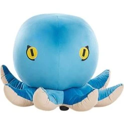 Pouf Per Bambini In Velluto Blu A Forma Di Animaletto Marino Octopus -Cameretta Per Bambini 25981998 4
