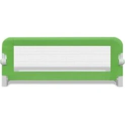 Sponda Di Sicurezza Per Lettino Bambino 102 X 42 Cm Verde VidaXL -Cameretta Per Bambini 2608378 3
