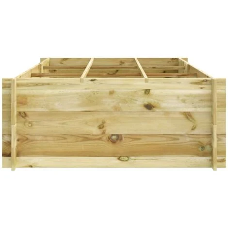 Letto Rialzato 150x100x40 Cm In Legno Impregnato VidaXL 6 Letto Rialzato 150x100x40 Cm In Legno Impregnato VidaXL - immagine 4