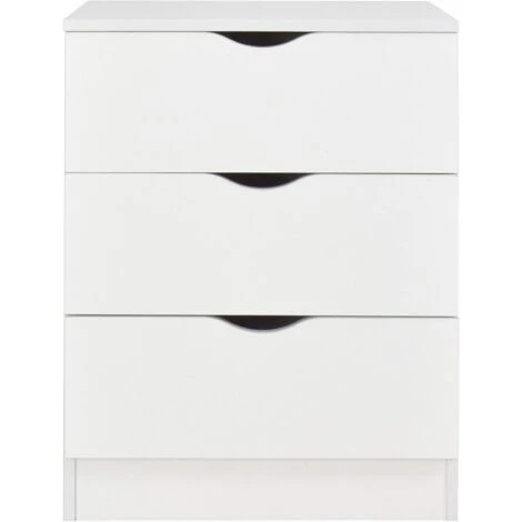 Casettiera Roma Bianca In Legno Con Cassetti 4 Casettiera Roma Bianca In Legno Con Cassetti - immagine 2