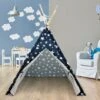 Tenda Tipi Per Bambini Da Gioco Cameretta Giocattolo Interno Esterno Tende Blu -Cameretta Per Bambini 26924558 1