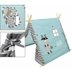 Tenda Gioco Bambini Indiani Cameretta Giocattolo Tende Motivo Procione 2 Porte 9 Tenda Gioco Bambini Indiani Cameretta Giocattolo Tende Motivo Procione 2 Porte -Cameretta Per Bambini 26924560 3