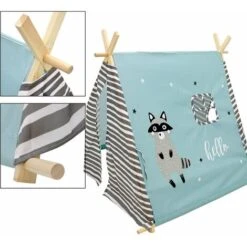 Tenda Gioco Bambini Indiani Cameretta Giocattolo Tende Motivo Procione 2 Porte 10 Tenda Gioco Bambini Indiani Cameretta Giocattolo Tende Motivo Procione 2 Porte -Cameretta Per Bambini 26924560 4