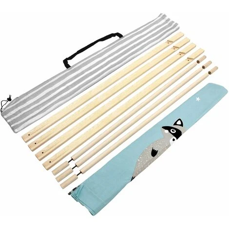 Tenda Gioco Bambini Indiani Cameretta Giocattolo Tende Motivo Procione 2 Porte 7 Tenda Gioco Bambini Indiani Cameretta Giocattolo Tende Motivo Procione 2 Porte - immagine 5