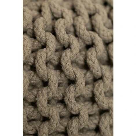 SKLUM Puff Rotondo Lavorato A Maglia Greicy Verde Kaki Ø42 Cm 7 SKLUM Puff Rotondo Lavorato A Maglia Greicy Verde Kaki Ø42 Cm - immagine 5