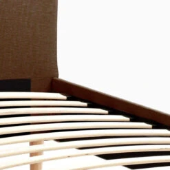 Letto Singolo 1 Piazza Nordico Tessuto E Legno 80x190 Friborg Twin Marrone -Cameretta Per Bambini 28006561 5